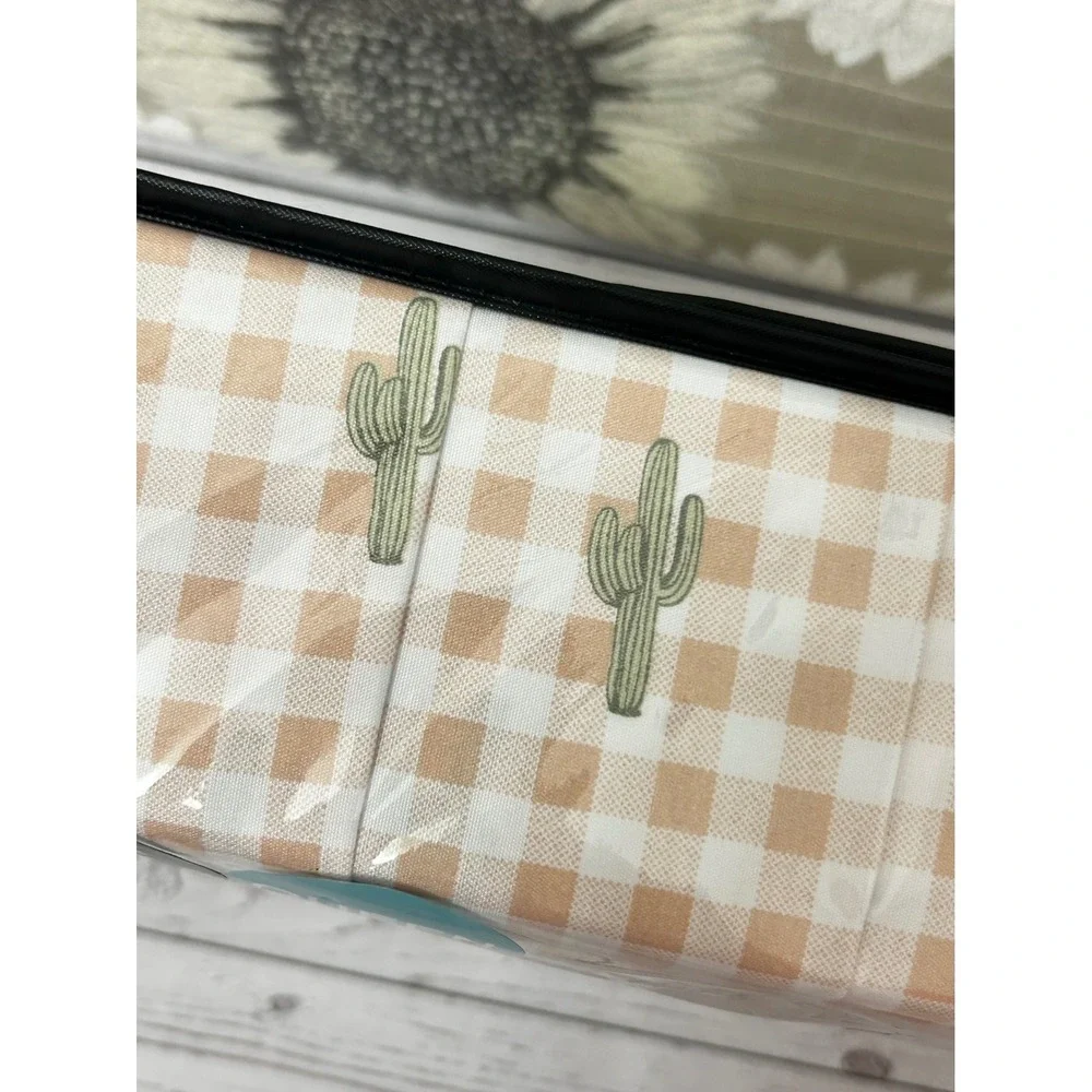Wrangler Queen‎ 6-Piece Sheet Set Dusty Rose Cactus Print All Season New
